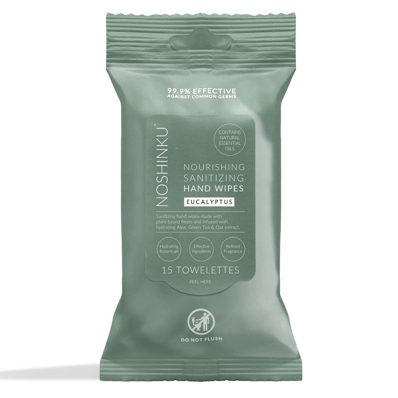 Noshinku Eucalyptus Nourishing Hand Sanitizing Wipes